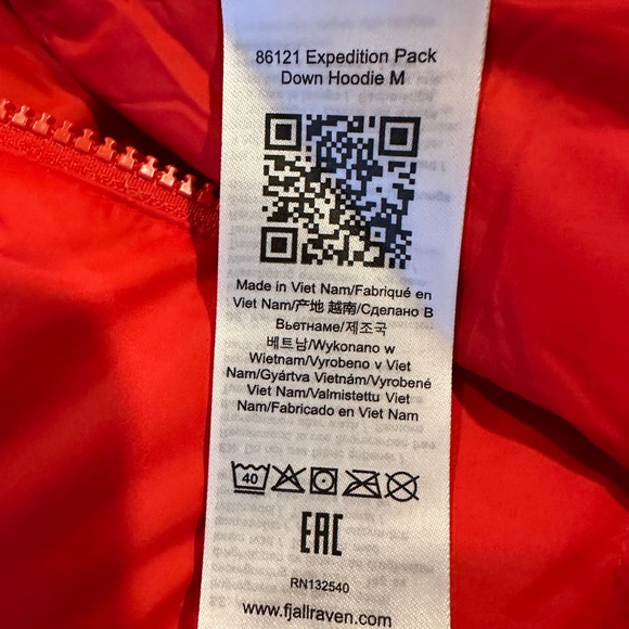 Mens Fjallraven Packable Down Jacket in XL - Picture 4 of 6